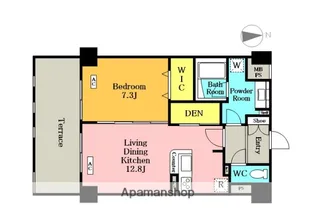 フィルージュ浦和常盤【1階】の間取り