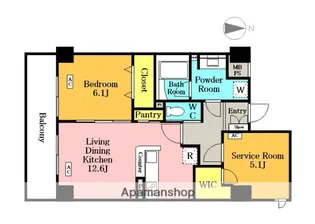 フィルージュ浦和常盤【3階】の間取り