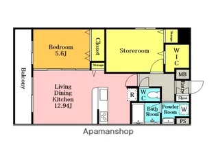 埼玉県さいたま市浦和区常盤9丁目【マンション】の間取り