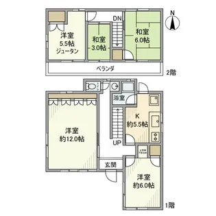 埼玉県さいたま市浦和区常盤3丁目【一戸建】の間取り