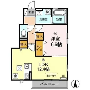 アベリア【1階】の間取り