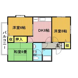 エトワールメゾン【2階】の間取り