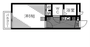 レオパレスエクセル中里【1階】の間取り