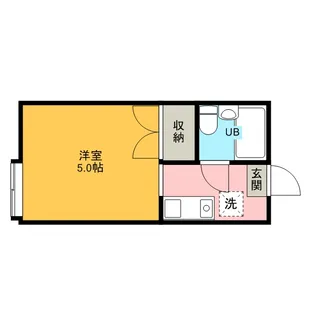 キャピタル北浦和【102号室】の間取り