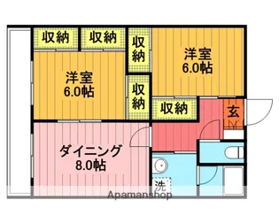 ペットマンションK&SⅡ【1階】の間取り