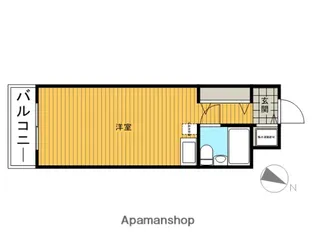 ウィンベル・ソロ北浦和第7【411号室】の間取り