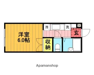 宮田ハイツ【1階】の間取り