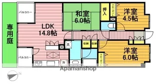 ダイアパレス北浦和Ⅱ【5階号室】の間取り