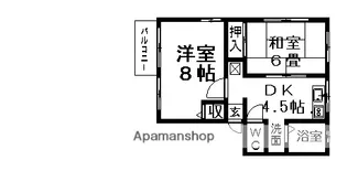 メルクマール【201号室】の間取り