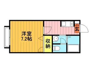 ローズガーデン【101号室】の間取り