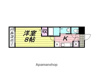 K2H【5階】の間取り