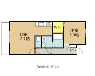 SHU瀬ヶ崎【101号室】の間取り