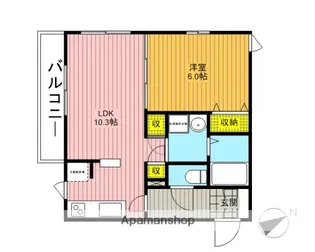 フォッサート・トレ【3階】の間取り