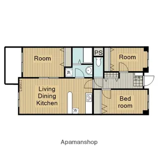 ルネ大宮コートハウス【3階】の間取り