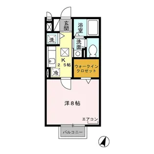 ウィスタリア D【1階】の間取り