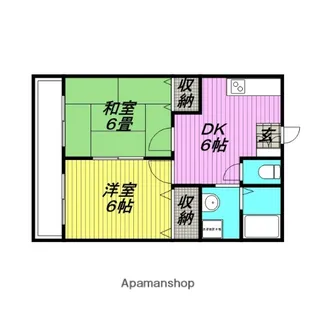 ルナ櫛引【202号室】の間取り