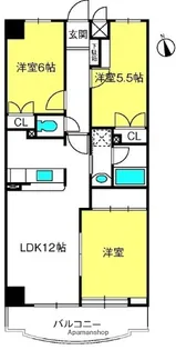 ヒルズ六本木弐番館【1階】の間取り