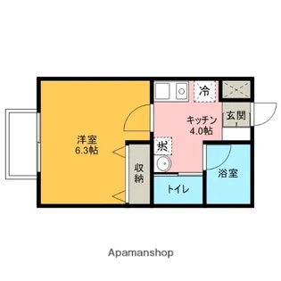 ベル・ドミール【101号室】の間取り