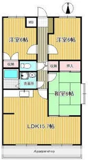 ボヌール21【1階】の間取り