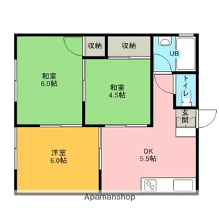 丸菱ハイツ【203号室】の間取り