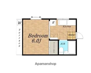 サンフラット三橋【101号室】の間取り