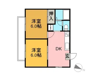 プレステージ桜木【302号室】の間取り