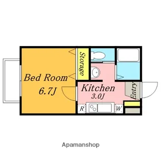 セゾンルミエール【B101号室】の間取り