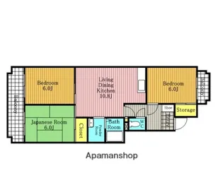 グリーンハイツたかはな【2階】の間取り
