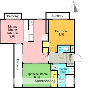 ウィンベルコーラス大宮日進【1階】の間取り