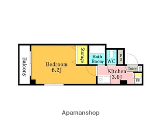 WIND MILL【303号室】の間取り