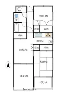 アーバン東町【1階】の間取り