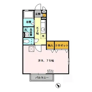 リビングタウン三橋【1階】の間取り
