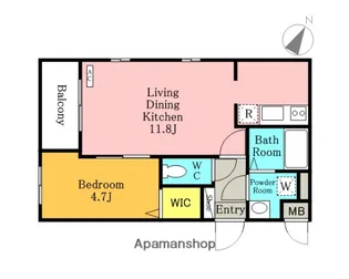 パサージュ【101号室】の間取り