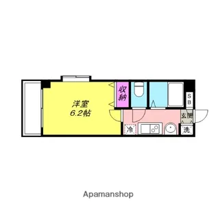 日の出橋ハウス【301号室】の間取り