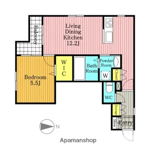 ラ メイユール【103号室】の間取り