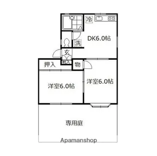 オークリーフ【101号室】の間取り