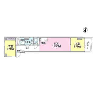 FUKUMI APARTMENT【4階】の間取り