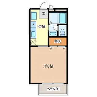 サンガーデンⅡ【102号室号室】の間取り