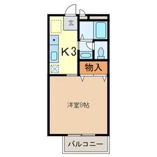 サンガーデンⅡ【202号室号室】の間取り