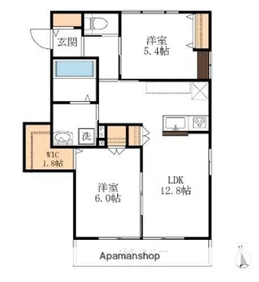 グラン・パ高鼻【2階】の間取り