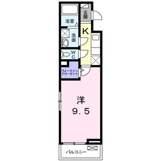 カーサ デ サリーチェ【2階】の間取り