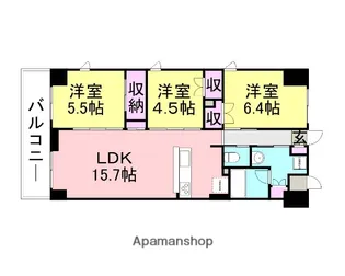 エフガーデン【6階】の間取り