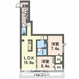 ロン・モンターニュⅢ【303号室】の間取り