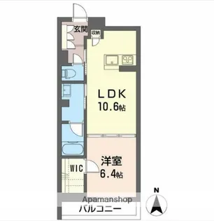 サンヴァリエ 三橋【1階】の間取り