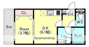 エステイトB西大宮【3階】の間取り