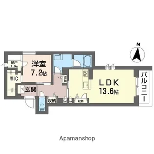 ライヴ テイル 桜木町【201号室】の間取り