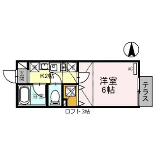 モンシャトー大成A棟【1階】の間取り