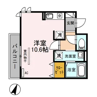 プリムヴェール 弐十五番館【2階】の間取り