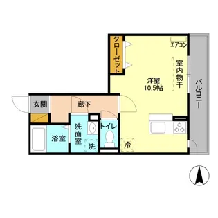 プレシャスガーネット【2階】の間取り