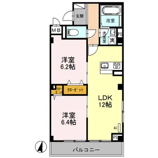 エクセレント ヒルズ【2階】の間取り